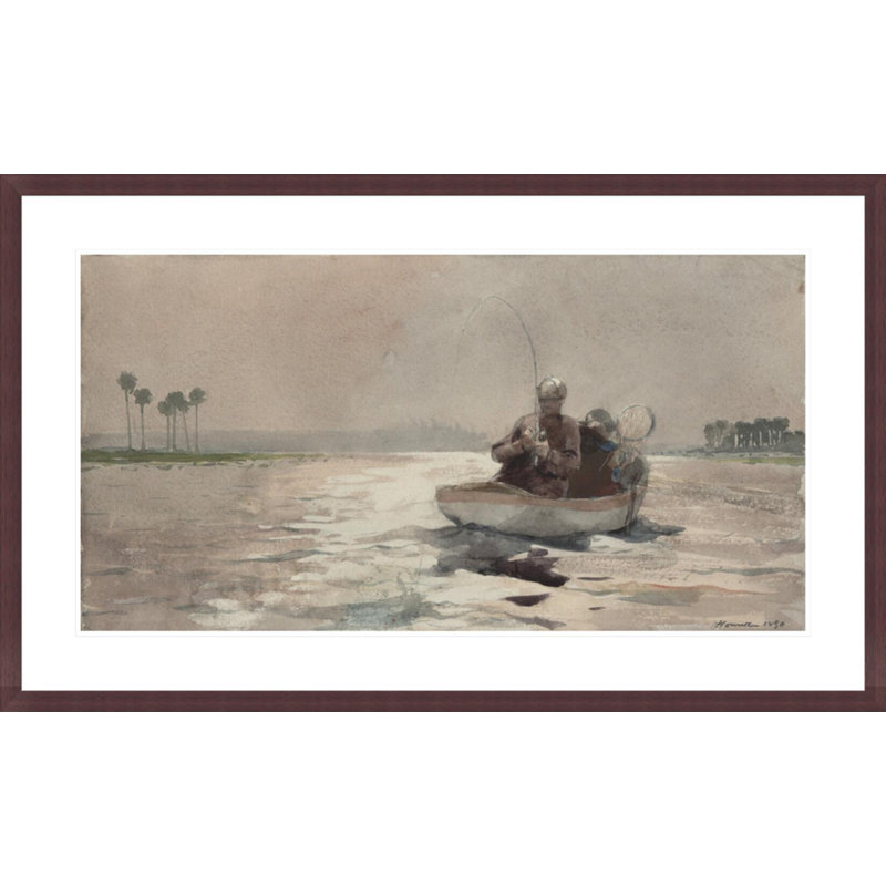 Bass Bass - Florida par Winslow Homer - Impression sur toile, H 25,17 po x l 41,5 po