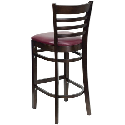 Ladder Back Wooden Restaurant Barstool