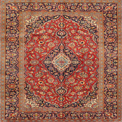 Tapis brun à motif oriental