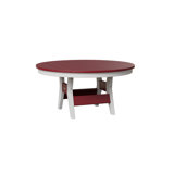 Berlin Gardens Harbor Regular Top With White Base Round Bar Table