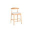 Tabourets de comptoir en bois massif de style moderne Mid-Century 24 po, tabourets de comptoir rembourrés avec pieds en bois pour îlot de cuisine Bar (structure et coussin)-974948027-974948006