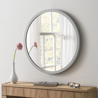 Tabatha Wood Flat Wall Mirror