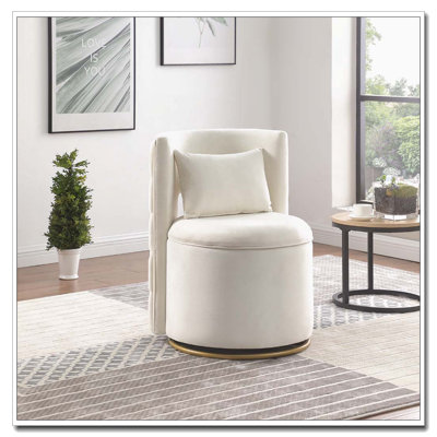 360° Swivel Chair with Hidden Storage