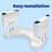 Toilet Step Stool, Toilet Assistance Steps,Bathroom Toilet Stool, Foldable Toilet Stool, Fits All Toilets, Folds for Easy Storage