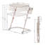 Table-plateau pliable ajustable avec porte-gobelet, 4 hauteurs et 3 angles Ebern Designs-359109004