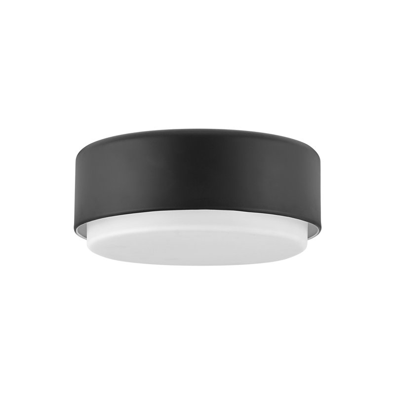 Plafonnier encastré 2 lumières 12 po Fitzgerald, Noir