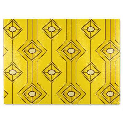 Geometric Glass Chopping Board