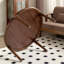 Table de bout ronde en noyer noir-107124058