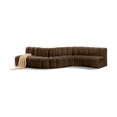 Izelia Upholstered Curved Sectional Reversible
