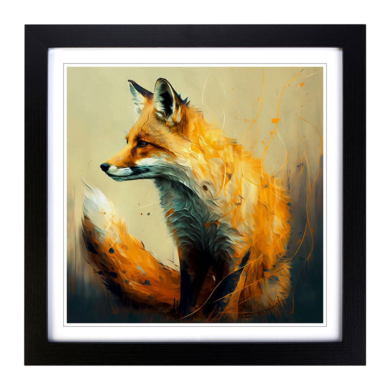 Single Picture Frame Print on Wood, Black