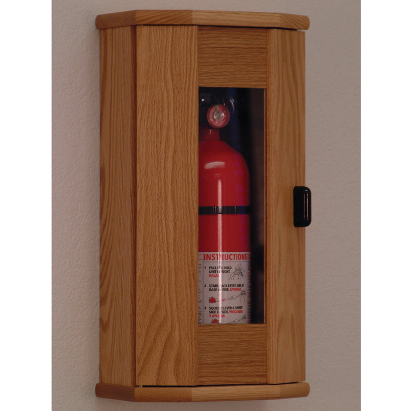 Extincteur d'armoire, Chêne clair, Taille de l'extincteur: 5 lb