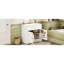 Meuble-lavabo blanc moderne 36,1 po, lavabo en céramique, tablettes réglables, mécanisme de charnières à fermeture douce, organisateur de porte d'armoire-110333087