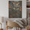 «Pixiebob Pondering Cat Collage I», art mural en bois sur bois de pin naturel