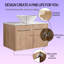Ensemble de meuble-lavabo mural 30 po avec lavabo, meuble-lavabo flottant 30 po, ensemble de meuble-lavabo simple, meuble-lavabo moderne brun