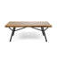 Table basse d'extérieur Canoga au fini teck avec pieds en métal