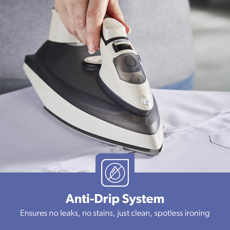 GEEPAS Steam Iron | Clothes Dry & Steam Press | 45s Fast Heat-Up, Vertical Steaming | Ceramic Soleplate & Adjustable Temperature | 320ml Water Tank with 0.7g/Steam Output | 2 Year Warranty 2200W Grey