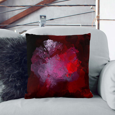 Fire of My Heart in Abstract Cushion with Filling