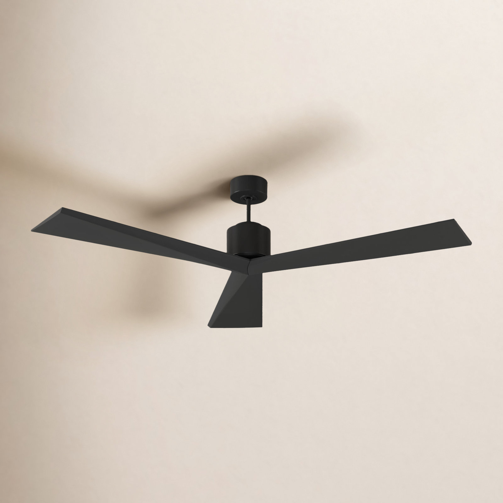 Mirage 60" Ceiling Fan, Matte Black, 60"