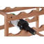 ARLA Solid Wood Farmhouse Wine Bottle Rack Brown