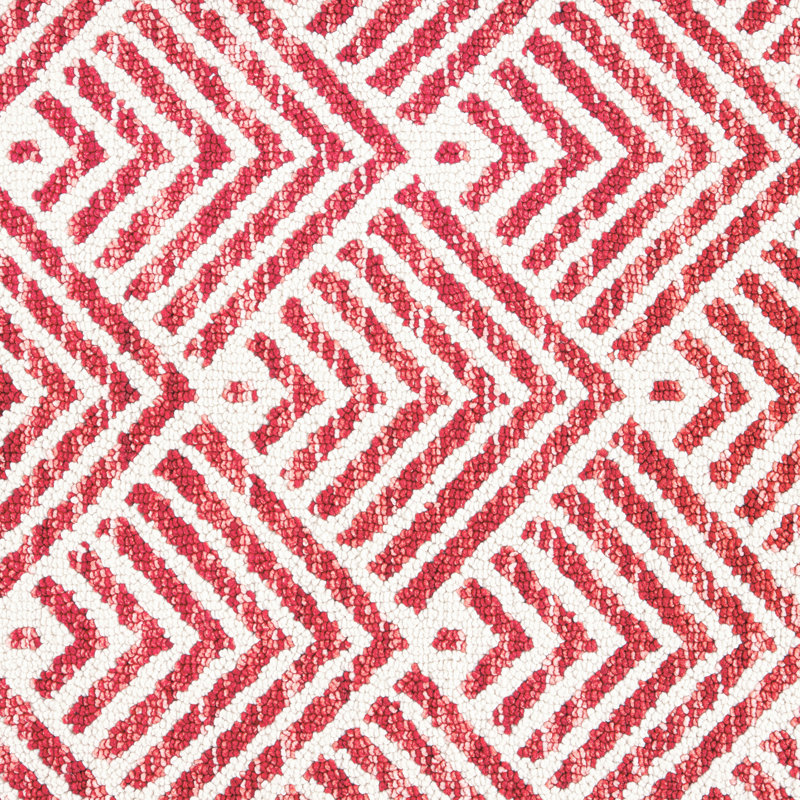 TOWN & COUNTRY EVERYDAY Walker Modern Stripe Everwash Non-Slip Backing Kitchen Mat, Red, Runner 2' x 6'