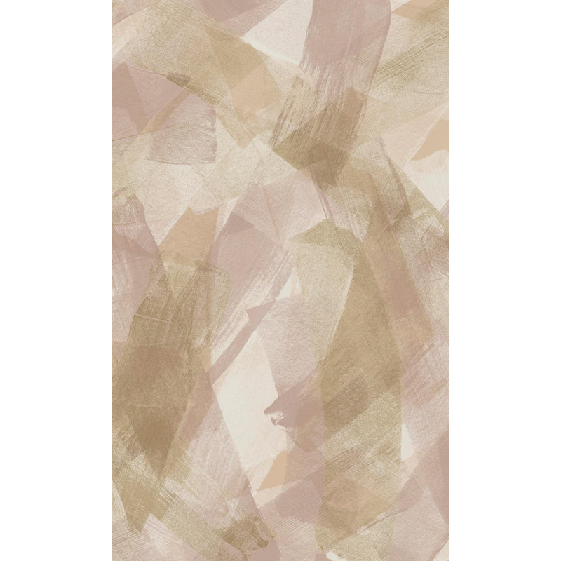 Rouleau de papier peint abstrait L 33 pi x l 21 po, Orange