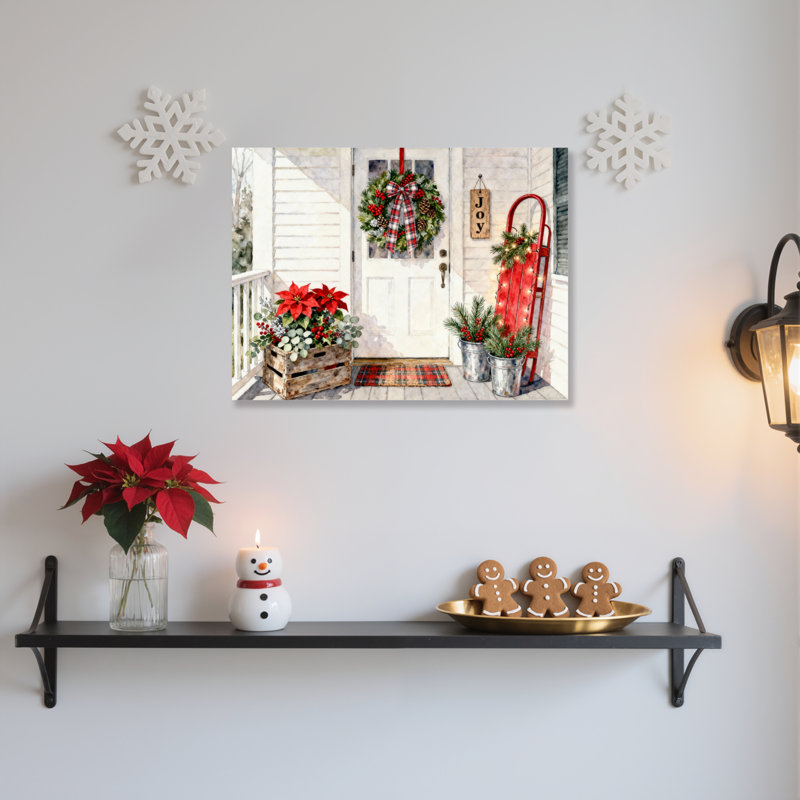 Doorway Scene Canvas Wall Art, 16" H x 24" W