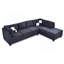 Canapé modulaire (sans repose-pieds), noir-601286375