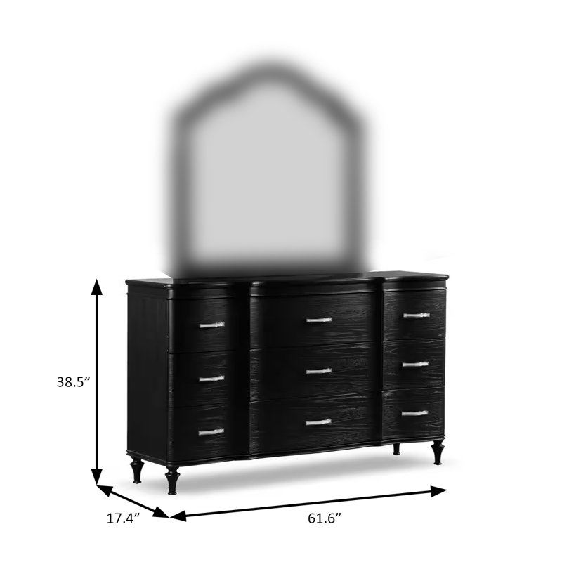 Melodi Parc Glam Dresser, Black, Black