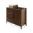 Modern Nut-Brown Solid Wood Sideboard
