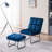 Varrian 2 Set Accent Chair with Ottoman, Velvet Modern Metal Legs, Club Chair Lounge Sofa Couch-873821709