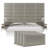 Wall Paneling in Metallic Neutral Champagne