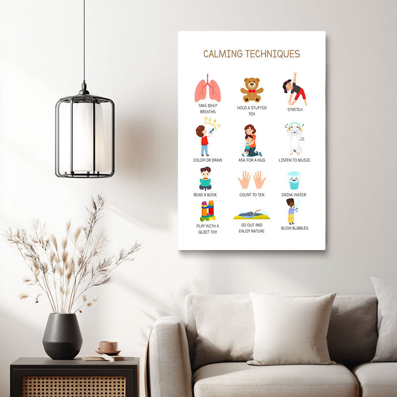 Cadre tendu d'art mural pour enfants pour enfants, 30 x 20 pouces (75 x 50 x 2 cm)