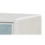 Armoire console Ansaldo blanc perle et argent scintillant