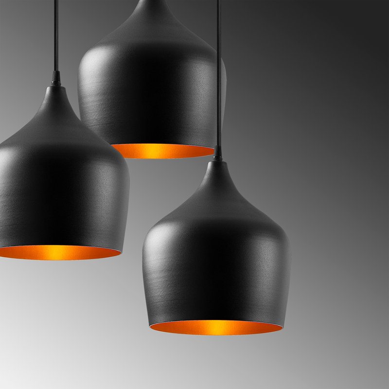 Vivanco 3 - Light Cluster Pendant, Black