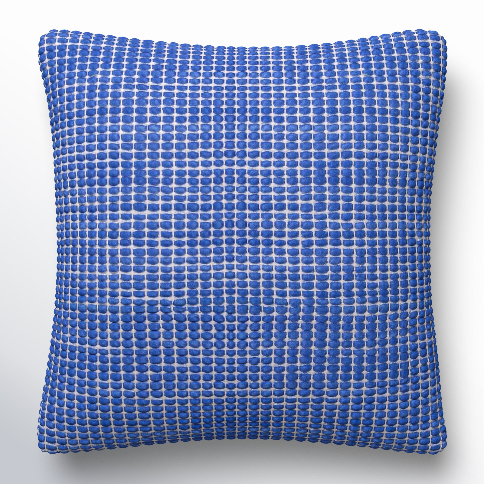 Waverly Wool Pillow Cover, Pillow Cover Only - No Insert, Blue, 18" x 18"