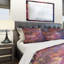 Ensemble de housse de couette en fond designart cubes on cosmique-35228471