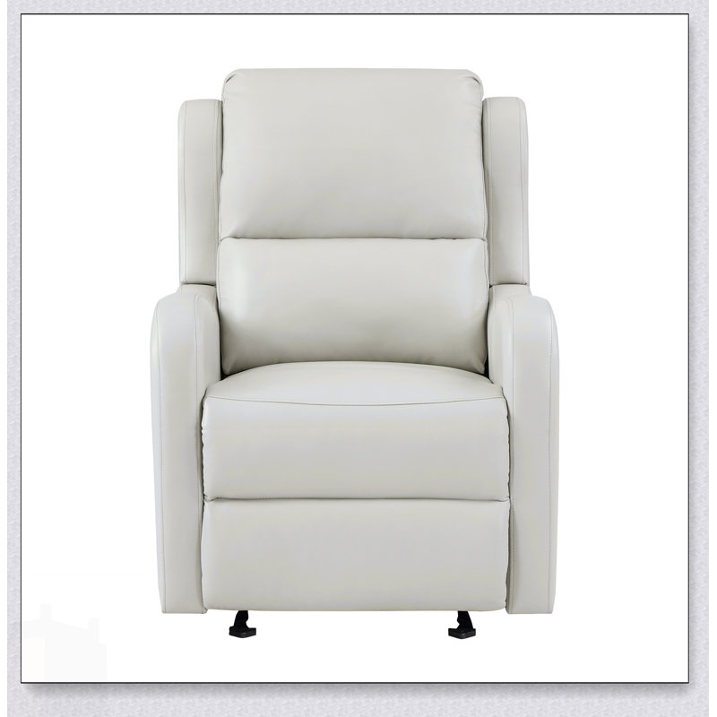 Fauteuil inclinable et oscillant en similicuir pour le salon, siège confortable avec un mouvement doux et un design moderne