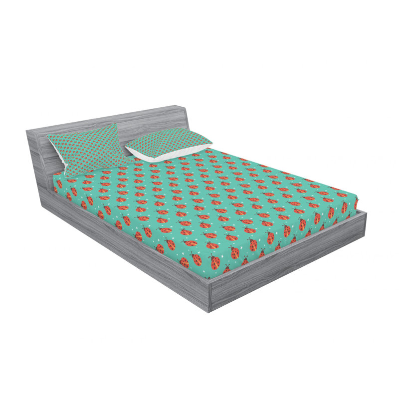 Microfiber Sheet Set, Queen Sheet Set with Fitted Sheet