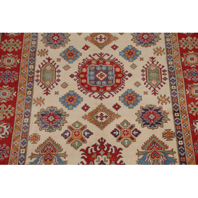 Geometric Kazak Oriental Area Rug 10