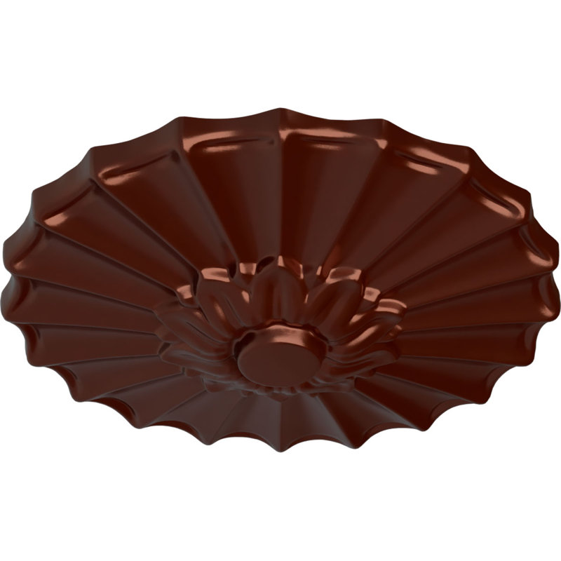 Endurathane Shakuras Ceiling Medallion, 9"OD x 1 3/8"P (Fits Canopies up to 1 3/8"), Hand-Painted Antique Copper Finish