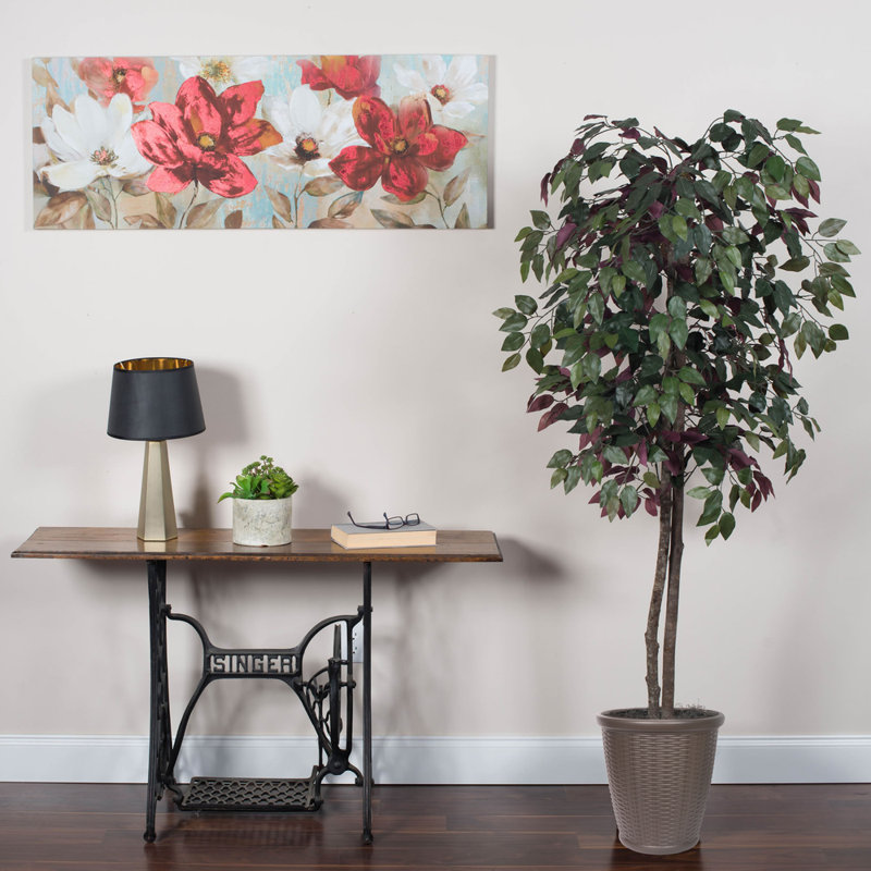 Arbre artificiel 72 po dans un panier