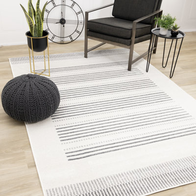 Tapis moderne à rayures Cleckheat