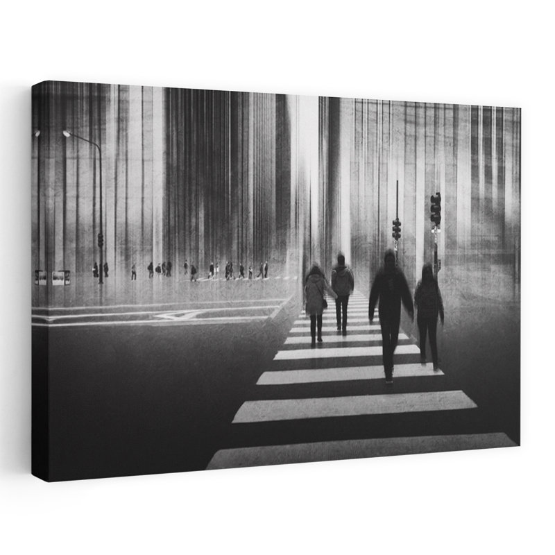 Art mural vert zébré contemporain, H 16 po x l 24 po
