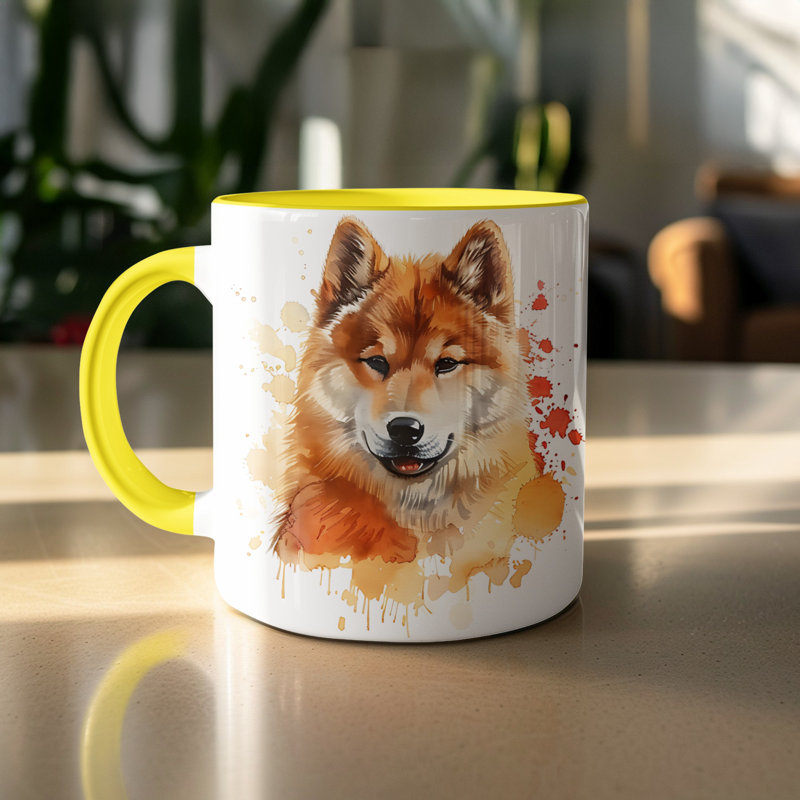 Mug, 2, Yellow