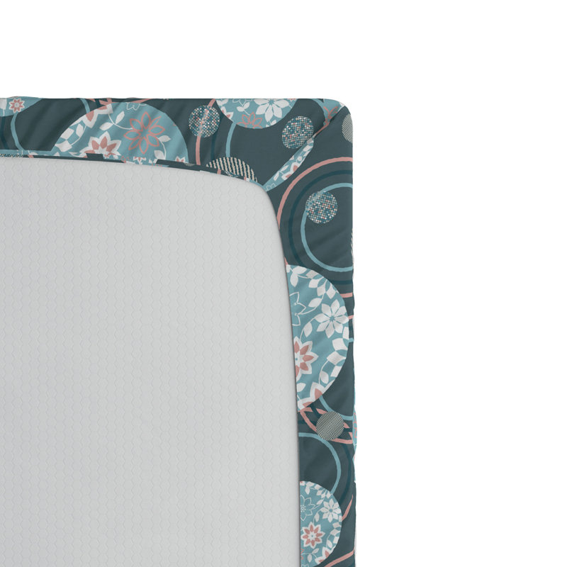Microfiber Geometric Fitted Sheet, Full Fitted Sheet