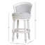 Tabouret de bar 1 pièce avec dossier pivotant et siège et dossier rembourrés-131212571-131212572