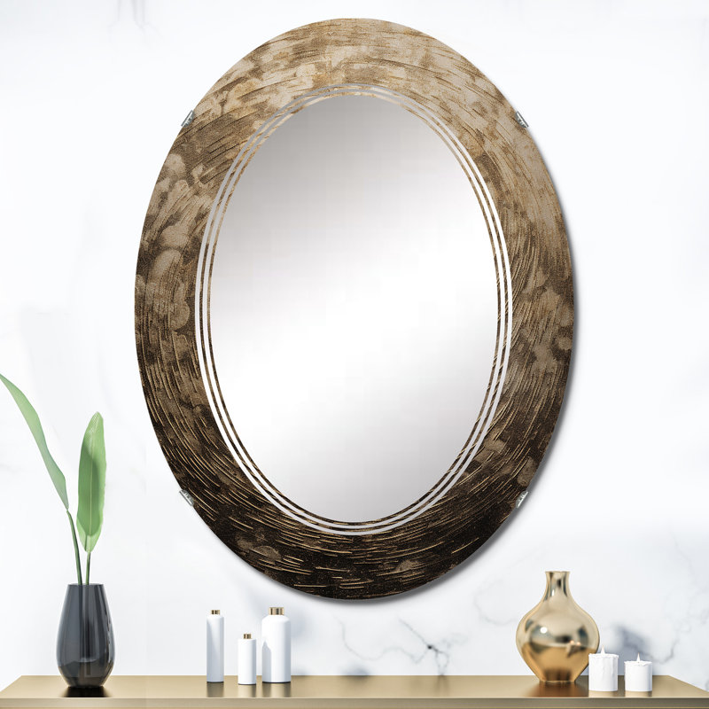 Miroir mural ovale, miroir décoratif décoratif - Arsades, 36 po x 24 po