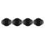 Le Creuset Enameled Cast Iron Set Of 4 Mini Round Cocottes, 1/3 Qt. Each, Matte Black