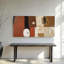Art mural Mid-Century moderne en toile pour salon-133672502