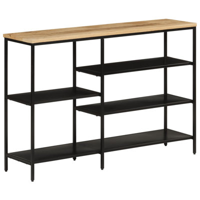 Ocain 110cm Solid Wood Top Console Table